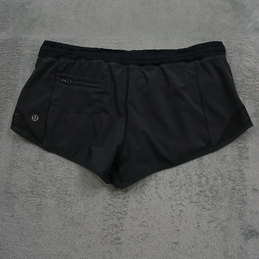 Lululemon‎ Shorts Womens 4 Gray Drawstring Activewear Casual Yoga Training Gym